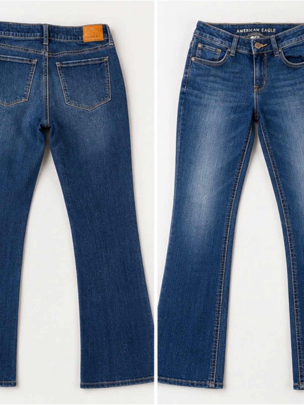 American Eagle Outfitters Women's Blue Boot-Cut Jeans